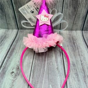 Hello Kitty Shimmering Pink Party Hat Headband